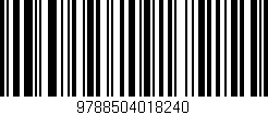 Código de barras (EAN, GTIN, SKU, ISBN): '9788504018240'