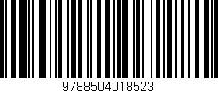 Código de barras (EAN, GTIN, SKU, ISBN): '9788504018523'