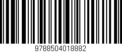 Código de barras (EAN, GTIN, SKU, ISBN): '9788504018882'