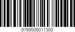 Código de barras (EAN, GTIN, SKU, ISBN): '9788506011300'