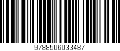 Código de barras (EAN, GTIN, SKU, ISBN): '9788506033487'