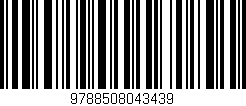 Código de barras (EAN, GTIN, SKU, ISBN): '9788508043439'