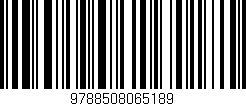 Código de barras (EAN, GTIN, SKU, ISBN): '9788508065189'