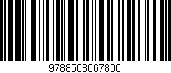 Código de barras (EAN, GTIN, SKU, ISBN): '9788508067800'