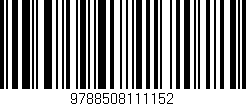 Código de barras (EAN, GTIN, SKU, ISBN): '9788508111152'