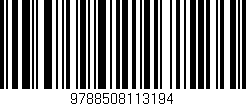 Código de barras (EAN, GTIN, SKU, ISBN): '9788508113194'