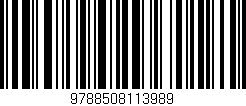 Código de barras (EAN, GTIN, SKU, ISBN): '9788508113989'