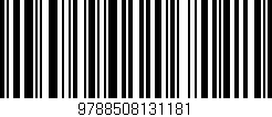 Código de barras (EAN, GTIN, SKU, ISBN): '9788508131181'