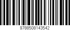 Código de barras (EAN, GTIN, SKU, ISBN): '9788508143542'