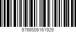 Código de barras (EAN, GTIN, SKU, ISBN): '9788508161928'