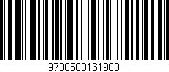 Código de barras (EAN, GTIN, SKU, ISBN): '9788508161980'