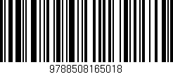 Código de barras (EAN, GTIN, SKU, ISBN): '9788508165018'