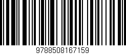 Código de barras (EAN, GTIN, SKU, ISBN): '9788508167159'