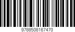 Código de barras (EAN, GTIN, SKU, ISBN): '9788508167470'