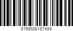 Código de barras (EAN, GTIN, SKU, ISBN): '9788508167494'
