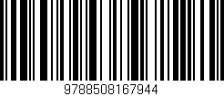 Código de barras (EAN, GTIN, SKU, ISBN): '9788508167944'