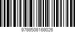 Código de barras (EAN, GTIN, SKU, ISBN): '9788508168026'