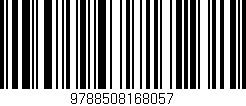 Código de barras (EAN, GTIN, SKU, ISBN): '9788508168057'