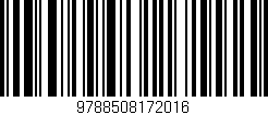 Código de barras (EAN, GTIN, SKU, ISBN): '9788508172016'
