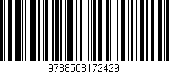 Código de barras (EAN, GTIN, SKU, ISBN): '9788508172429'