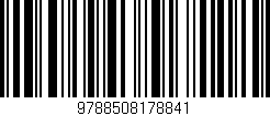 Código de barras (EAN, GTIN, SKU, ISBN): '9788508178841'