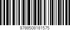 Código de barras (EAN, GTIN, SKU, ISBN): '9788508181575'