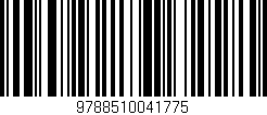 Código de barras (EAN, GTIN, SKU, ISBN): '9788510041775'