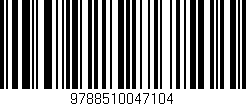 Código de barras (EAN, GTIN, SKU, ISBN): '9788510047104'