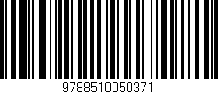 Código de barras (EAN, GTIN, SKU, ISBN): '9788510050371'