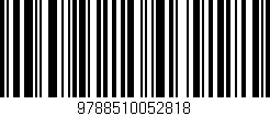 Código de barras (EAN, GTIN, SKU, ISBN): '9788510052818'