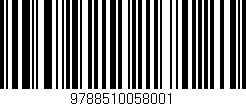 Código de barras (EAN, GTIN, SKU, ISBN): '9788510058001'