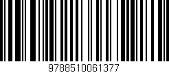 Código de barras (EAN, GTIN, SKU, ISBN): '9788510061377'