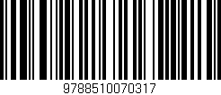 Código de barras (EAN, GTIN, SKU, ISBN): '9788510070317'