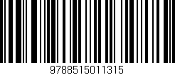 Código de barras (EAN, GTIN, SKU, ISBN): '9788515011315'