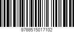 Código de barras (EAN, GTIN, SKU, ISBN): '9788515017102'