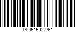 Código de barras (EAN, GTIN, SKU, ISBN): '9788515032761'