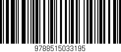 Código de barras (EAN, GTIN, SKU, ISBN): '9788515033195'