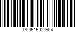 Código de barras (EAN, GTIN, SKU, ISBN): '9788515033584'