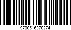 Código de barras (EAN, GTIN, SKU, ISBN): '9788516070274'