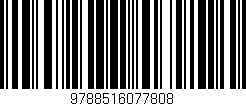 Código de barras (EAN, GTIN, SKU, ISBN): '9788516077808'