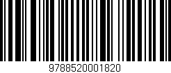 Código de barras (EAN, GTIN, SKU, ISBN): '9788520001820'