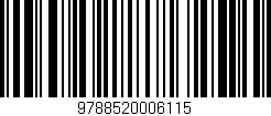 Código de barras (EAN, GTIN, SKU, ISBN): '9788520006115'