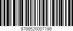 Código de barras (EAN, GTIN, SKU, ISBN): '9788520007198'