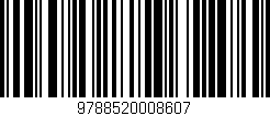 Código de barras (EAN, GTIN, SKU, ISBN): '9788520008607'