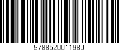 Código de barras (EAN, GTIN, SKU, ISBN): '9788520011980'