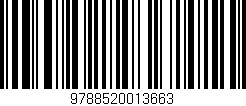 Código de barras (EAN, GTIN, SKU, ISBN): '9788520013663'