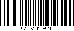 Código de barras (EAN, GTIN, SKU, ISBN): '9788520335918'