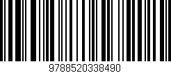 Código de barras (EAN, GTIN, SKU, ISBN): '9788520338490'