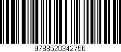 Código de barras (EAN, GTIN, SKU, ISBN): '9788520342756'