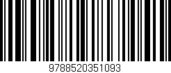 Código de barras (EAN, GTIN, SKU, ISBN): '9788520351093'